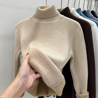 Cozy Luxe Fleece Turtleneck Sweater™