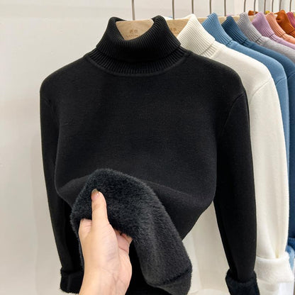 Cozy Luxe Fleece Turtleneck Sweater™