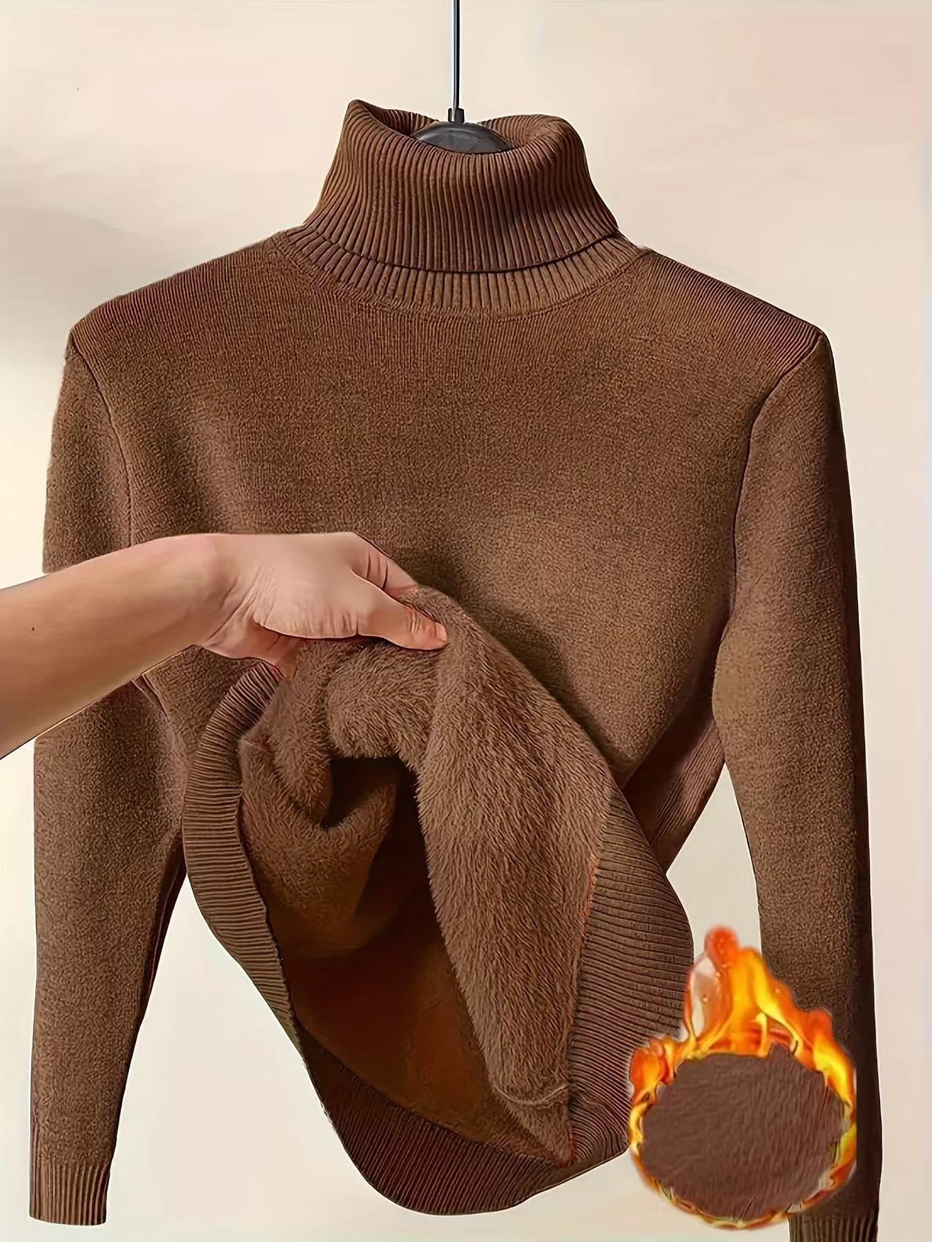Cozy Luxe Fleece Turtleneck Sweater™