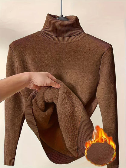 Cozy Luxe Fleece Turtleneck Sweater™