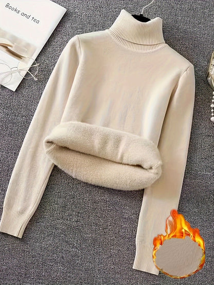 Cozy Luxe Fleece Turtleneck Sweater™