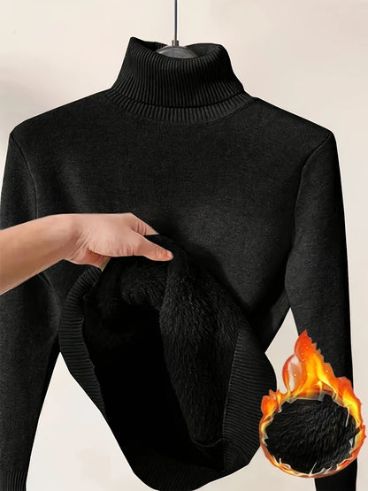 Cozy Luxe Fleece Turtleneck Sweater™